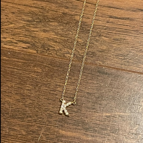 Jennifer Zeuner Gigi 14K Gold “K” Initial Necklace - Picture 3 of 9